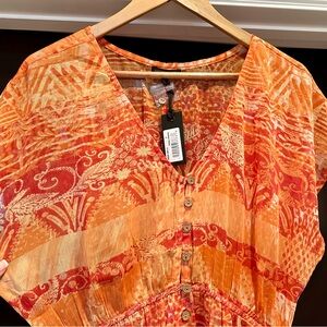 Brand new with tags Kendall + Kylie bikini coverup. Maxi, deep orange color.